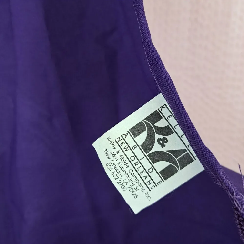 Vintage Kelley Abide Louisiana Cooking Apron Made In USA Magnolia State Purple